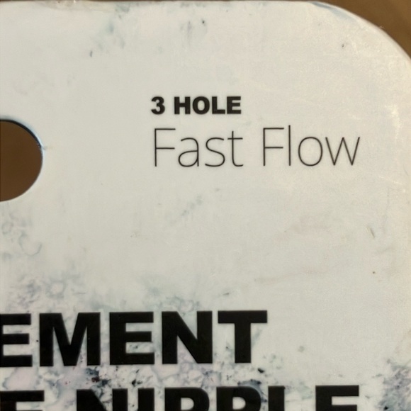 Como Tomo fast flow 6+ mo Replacement Silicone Nipple box of two - Clear - Picture 7 of 10